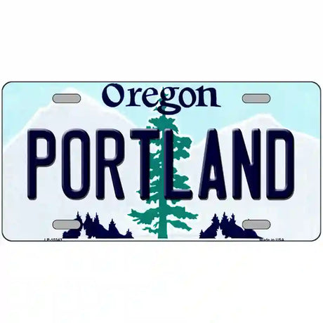 Portland Oregon Metal Novelty License Plate 12" x 6" (LP)