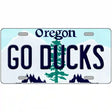 Go Ducks Oregon Metal Novelty License Plate 12" x 6" (LP)