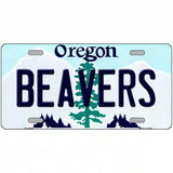 Beavers Oregon Metal Novelty License Plate 12" x 6" (LP)