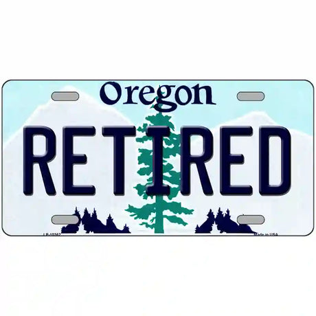 Retired Oregon Metal Novelty License Plate 12" x 6" (LP)