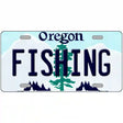 Fishing Oregon Metal Novelty License Plate 12" x 6" (LP)