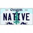 Native Oregon Metal Novelty License Plate 12" x 6" (LP)