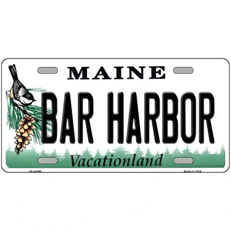 Bar Harbor Maine Metal Novelty License Plate 12" x 6" (LP)