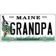 Grandpa Maine Metal Novelty License Plate 12" x 6" (LP)