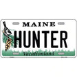 Hunter Maine Metal Novelty License Plate 12" x 6" (LP)