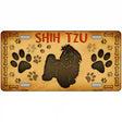 Shih Tzu Novelty Metal License Plate 12" x 6" (LP)