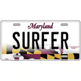 Surfer Maryland Metal Novelty License Plate 12" x 6" (LP)