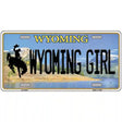 Wyoming Girl Metal Novelty License Plate 12" x 6" (LP)