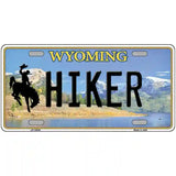 Hiker Wyoming Metal Novelty License Plate 12" x 6" (LP)