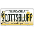 Scottsbluff Nebraska Metal Novelty License Plate 12" x 6" (LP)