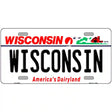 Wisconsin Metal Novelty License Plate 12" x 6" (LP)