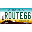 Route 66 Arizona Novelty Metal License Plate 12" x 6" (LP)