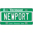 Newport Vermont Metal Novelty License Plate 12" x 6" (LP)