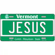 Jesus Vermont Metal Novelty License Plate 12" x 6" (LP)