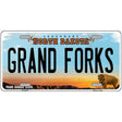 Grand Forks North Dakota Metal Novelty License Plate 12" x 6" (LP)