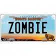 Zombie North Dakota Metal Novelty License Plate 12" x 6" (LP)