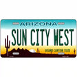 Sun City West Arizona Novelty Metal License Plate 12" x 6" (LP)