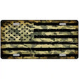 Camo American Flag Novelty Metal License Plate 12" x 6" (LP)