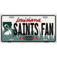 Saints Fan Louisiana Novelty Metal License Plate 12" x 6" (LP)