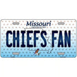 Chiefs Fan Missouri Novelty Metal License Plate 12" x 6" (LP)