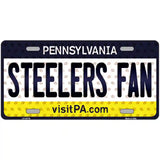 Steelers Fan Pennsylvania Novelty Metal License Plate 12" x 6" (LP)