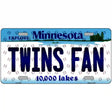 Twins Fan Minnesota Novelty Metal License Plate 12" x 6" (LP)