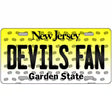 Devils Fan New Jersey Novelty Metal License Plate 12" x 6" (LP)