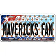 Mavericks Fan Texas Novelty Metal License Plate 12" x 6" (LP)