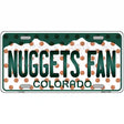 Nuggets Fan Colorado Novelty Metal License Plate 12" x 6" (LP)