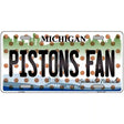 Pistons Fan Michigan Novelty Metal License Plate 12" x 6" (LP)