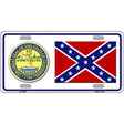 Confederate Flag Tennessee Seal Novelty Metal License Plate 12" x 6" (LP)