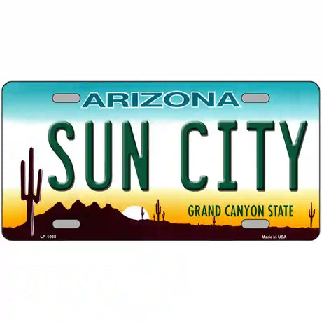 Sun City Arizona Novelty Metal License Plate 12" x 6" (LP)