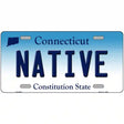 Native Connecticut Metal Novelty License Plate 12" x 6" (LP)