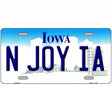 N Joy IA Iowa Metal Novelty License Plate 12" x 6" (LP)