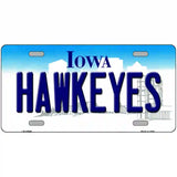 Hawkeyes Iowa Metal Novelty License Plate 12" x 6" (LP)