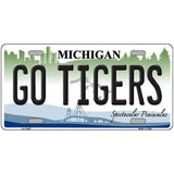 Go Tigers Michigan Metal Novelty License Plate 12" x 6" (LP)