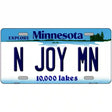 N Joy MN Minnesota Metal Novelty License Plate 12" x 6" (LP)