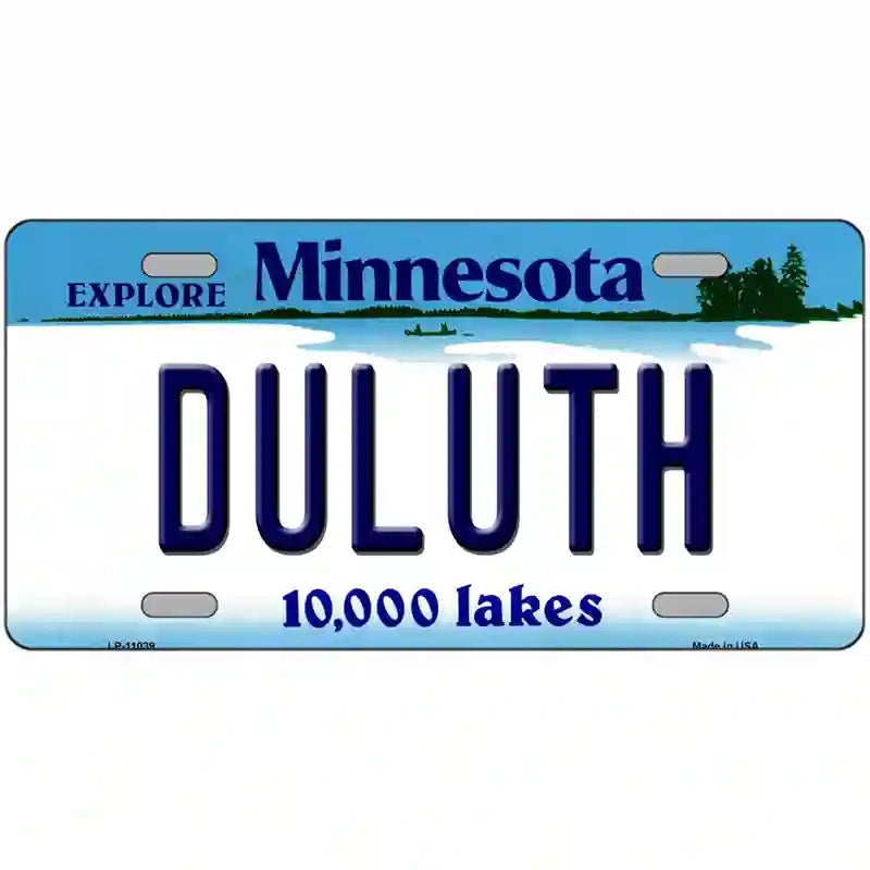 Duluth Minnesota State Novelty License Plate 12" x 6" (LP)