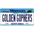 Golden Gophers Minnesota State Novelty License Plate 12" x 6" (LP)