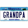 Grandpa Minnesota State Novelty License Plate 12" x 6" (LP)