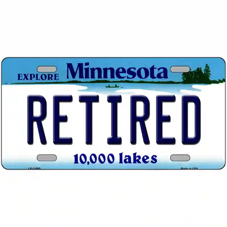 Retired Minnesota State Novelty License Plate 12" x 6" (LP)