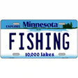 Fishing Minnesota State Novelty License Plate 12" x 6" (LP)