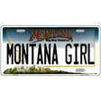 Montana Girl State Novelty License Plate 12" x 6" (LP)