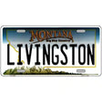 Livingston Montana State Novelty License Plate 12" x 6" (LP)