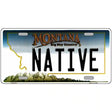 Native Montana State Novelty License Plate 12" x 6" (LP)