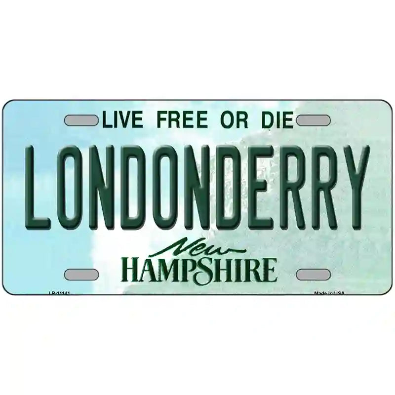 Londonderry New Hampshire State License Plate 12" x 6" (LP)