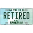 Retired New Hampshire State License Plate 12" x 6" (LP)