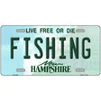 Fishing New Hampshire State License Plate 12" x 6" (LP)