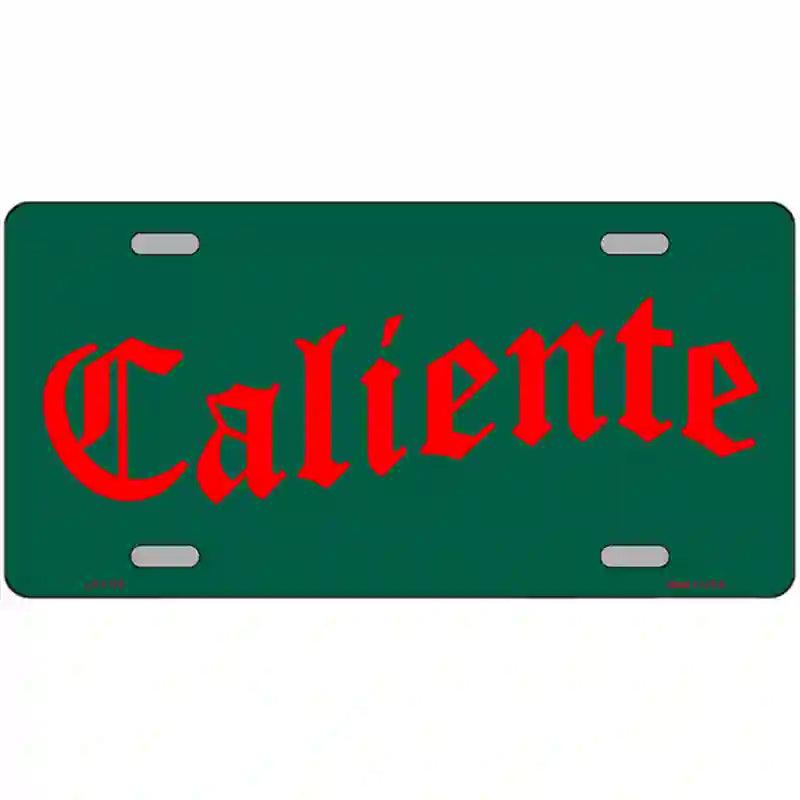 Caliente Novelty Metal License Plate 12" x 6" (LP)