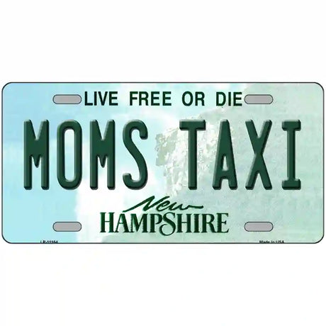 Moms Taxi New Hampshire State License Plate 12" x 6" (LP)